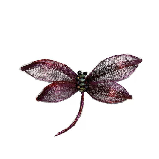 Retro High-grade Gradient Two-color Brooch Dragonfly Elegant