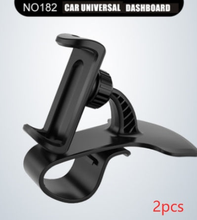 360 Degree Rotation Universal Car Phone Holder Mysterious black 2pcs