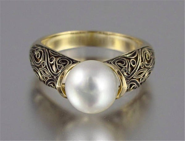 pearl ring Gold No. 10