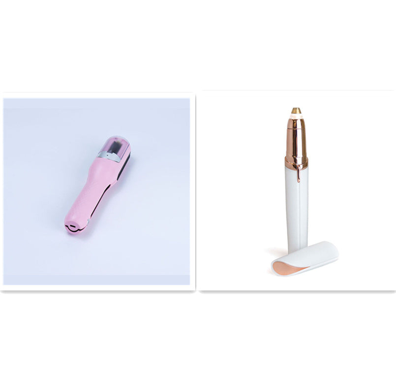 Flawlessly Brows Electric Eyebrow Remover White Pink