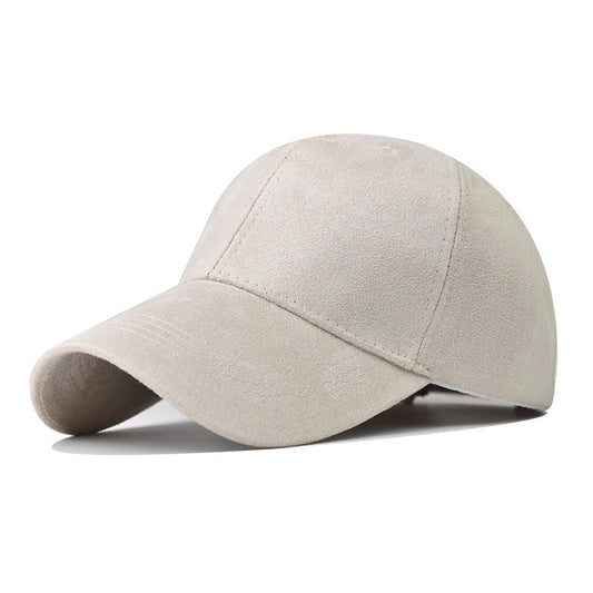 Women's Solid Color Caps Spring And Summer Casual Hats Beige adjustable