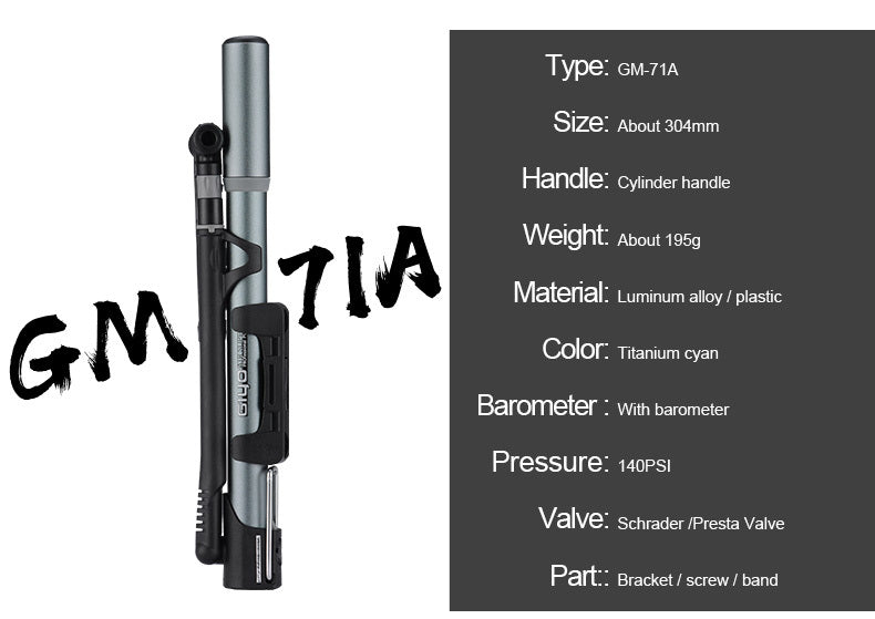 High-pressure bicycle pump GM 71A