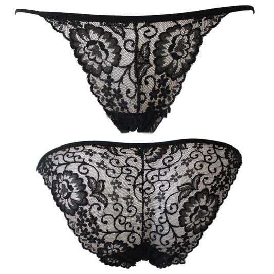 Sexy Underwear Women Lace Women's Underwear Briefs Briefs Black One size