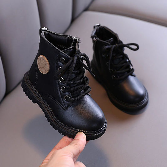 Baby And Cashmere Martin Booties Black plus velvet