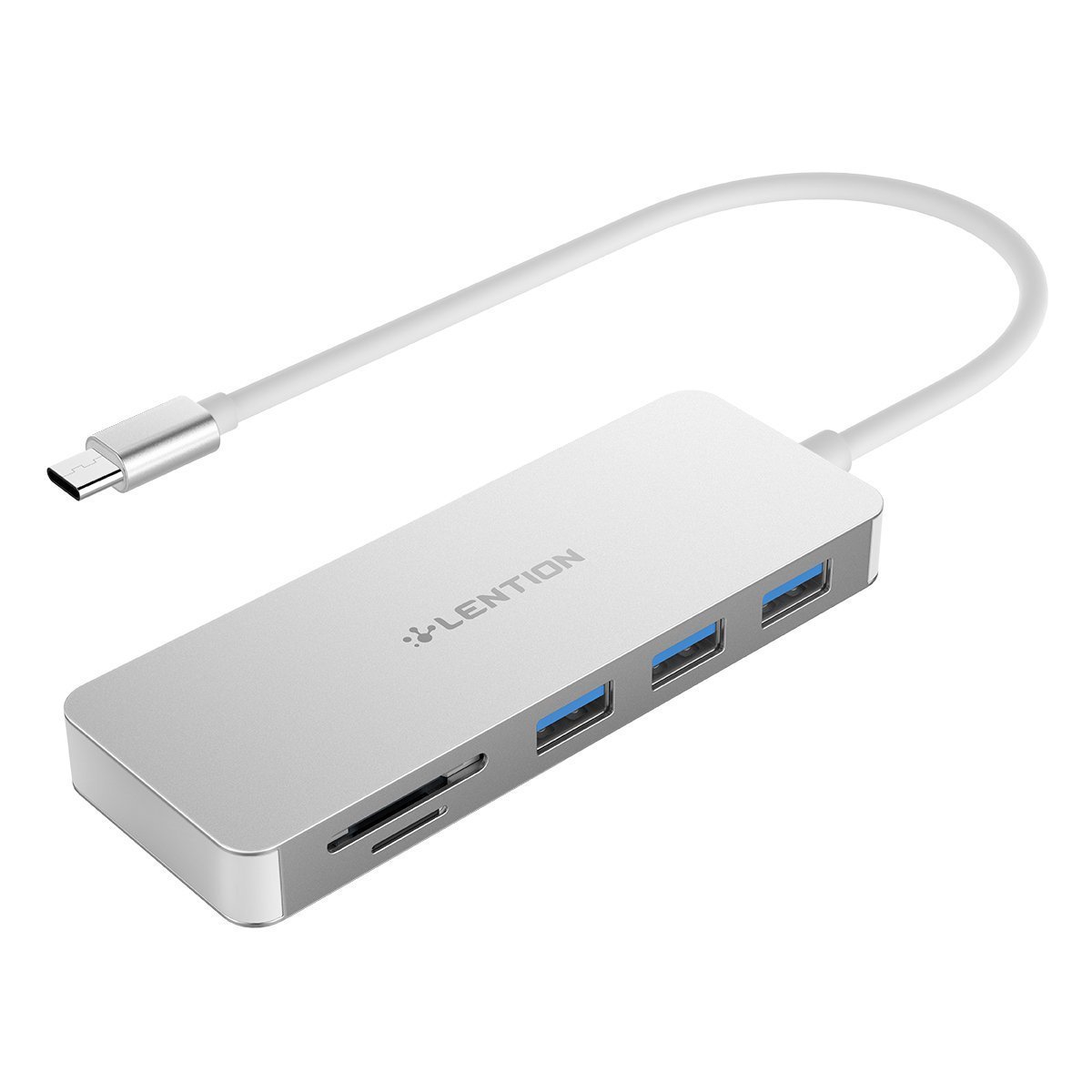 Usb3.0 HUB multi-function card reader Silver