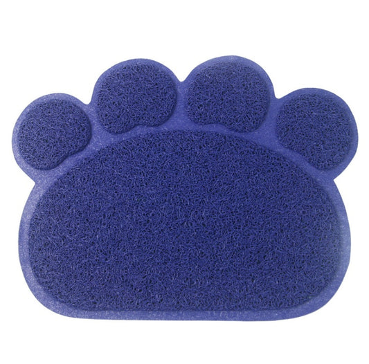 Claw-shaped cat litter mat Dark blue 30x40cm