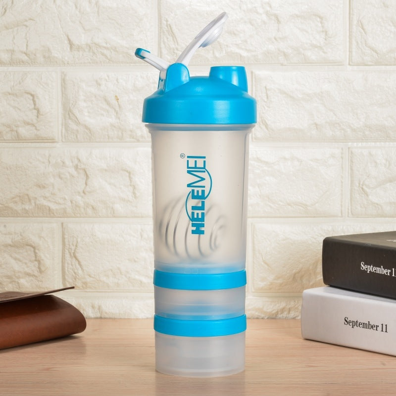 Frosted shaker cup Transparent blue 600ML