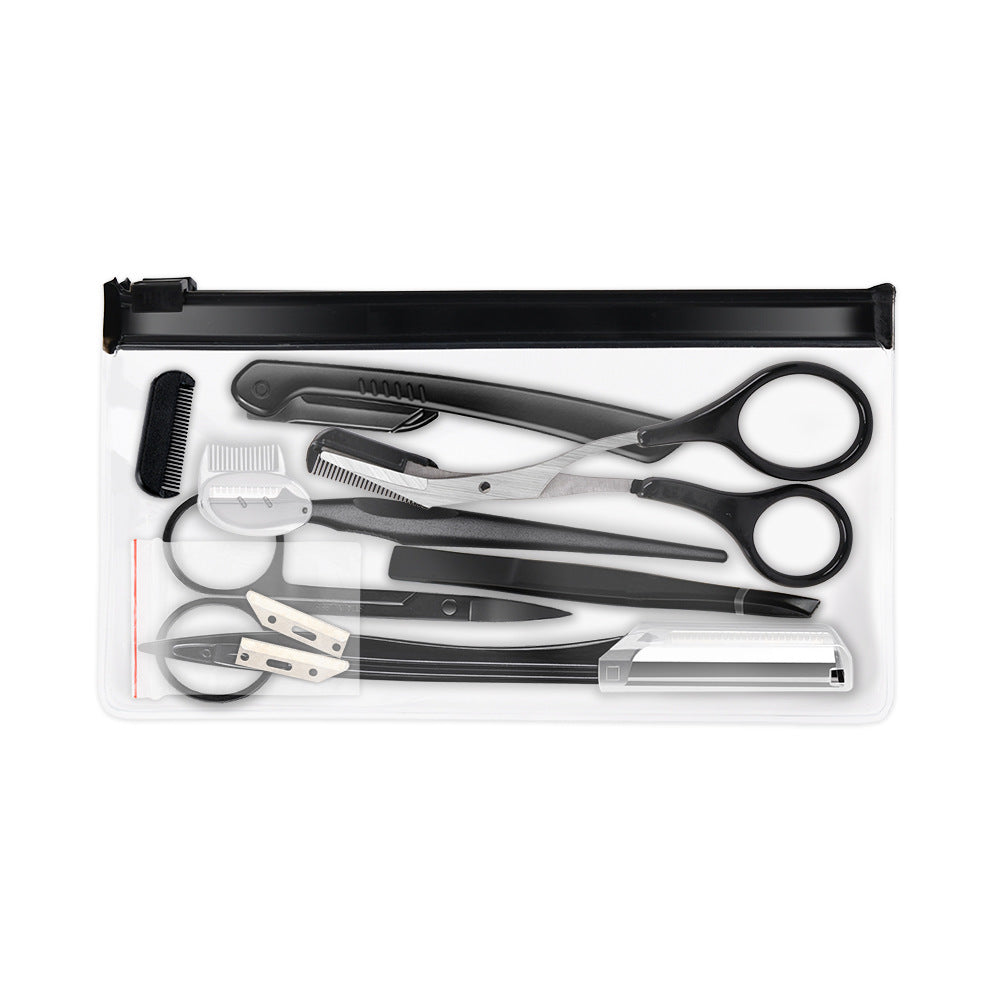Beauty Tools Black Eyebrow Trimming Set D
