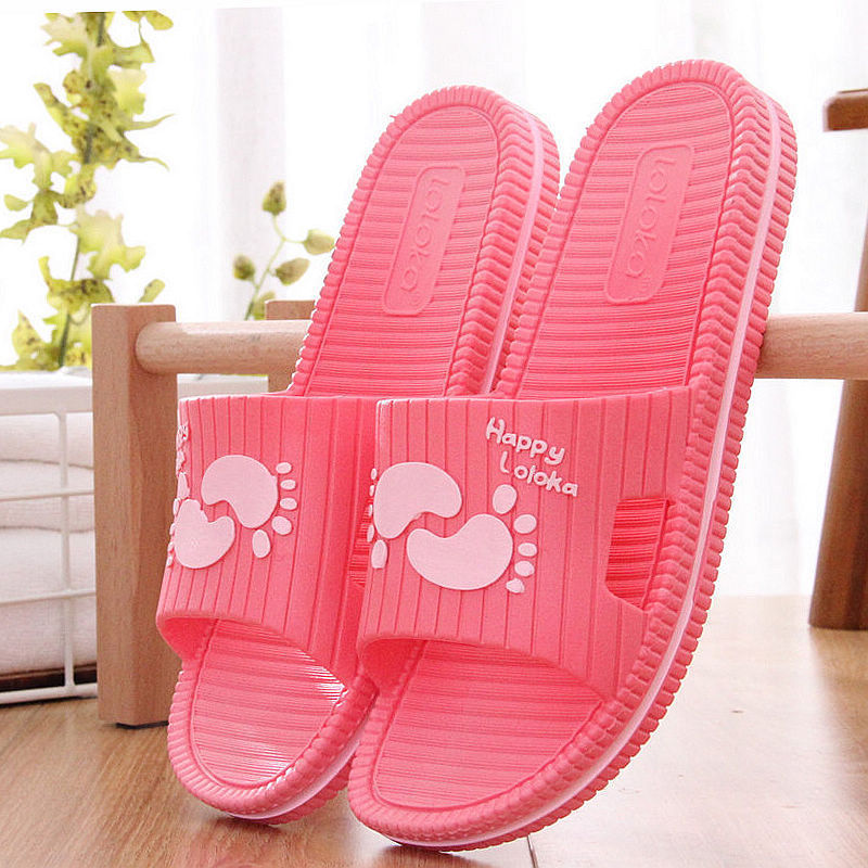 Lulujia Sandals And Slippers Men'S Summer Home Bath Soft-Soled Slippers Women'S Indoor Slippers Large Size Shoes Men Red