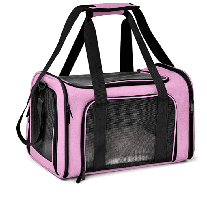 Thickened Waterproof Car Bag For Pets Going Out Pink