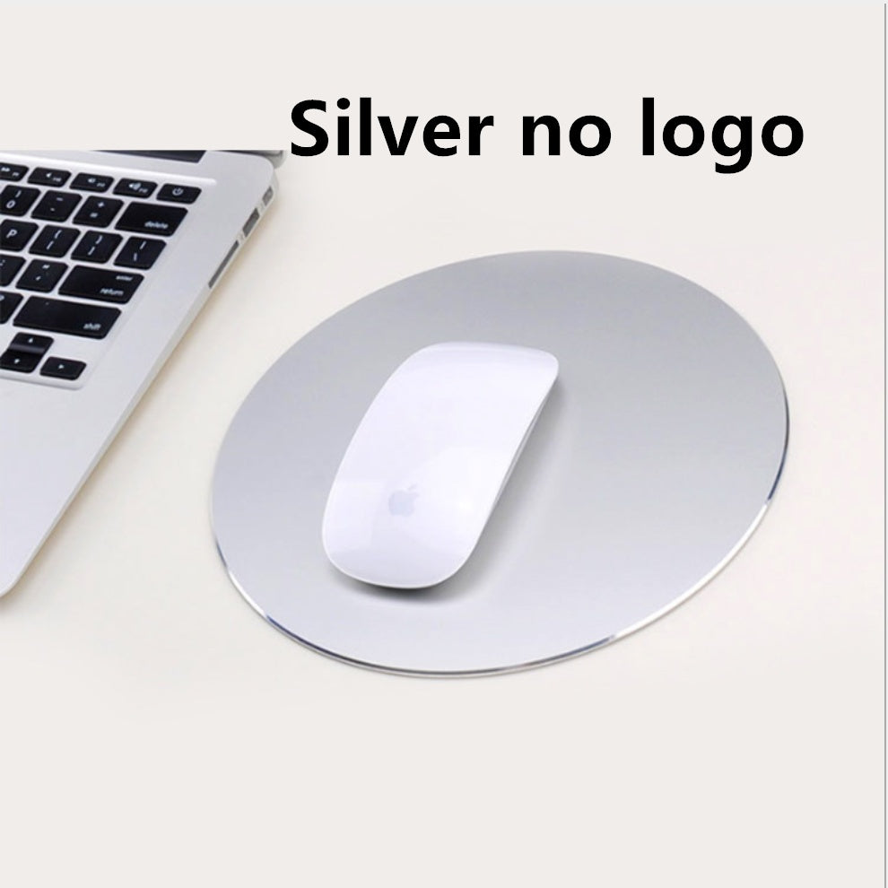 Aluminum Alloy Mouse Pad Silver no logo
