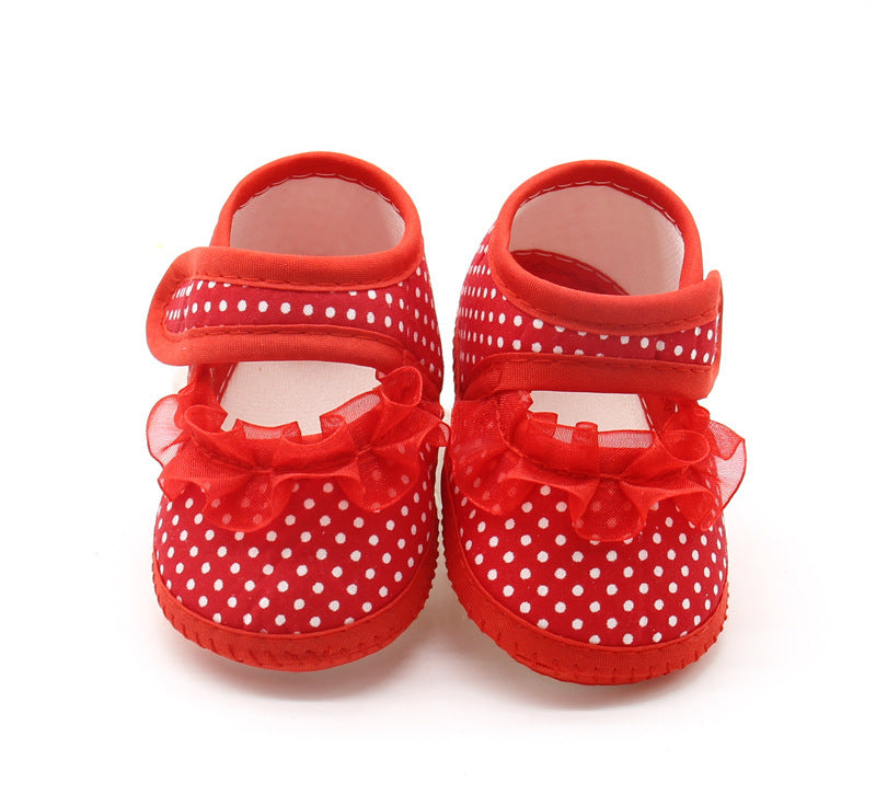 Baby Soft-Soled Shoes Baby Shoes Spring And Autumn Models Baby Toddler Shoes Red