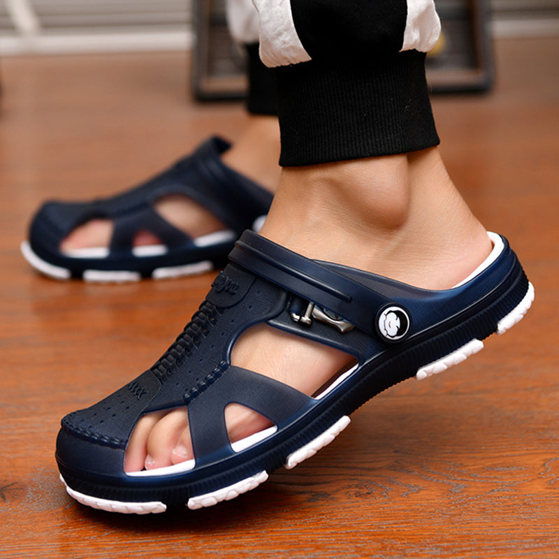 Slippers Men Sandals Flip Flops Men Navy B