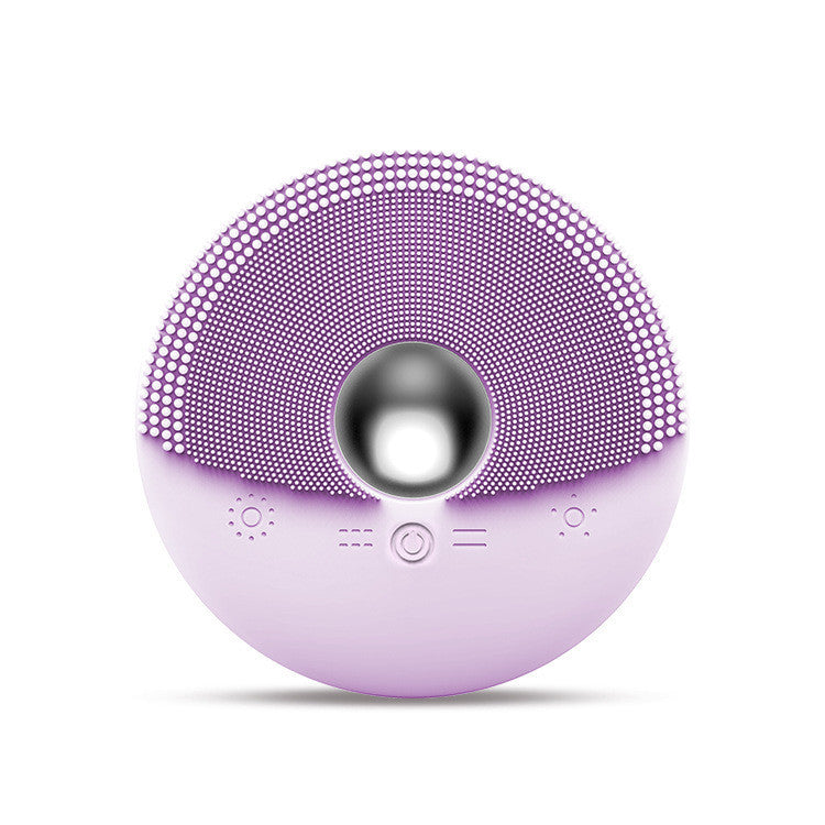 The Silicone Face Wash Can Be Heated Purple