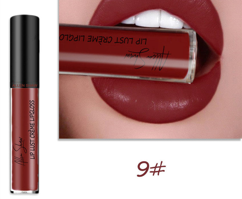 Silky Cream Texture Lip Gloss Aliexpress Shopee Cross-Border Exclusive Lip Glaze Lip Gloss Lipstick 9 color