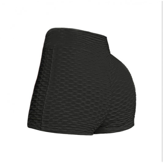 Sports Buttocks Tight Yoga Shorts Hot Pants Black