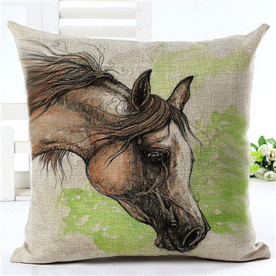 Horse pattern pillow pillowcase 1 style 45×45cm