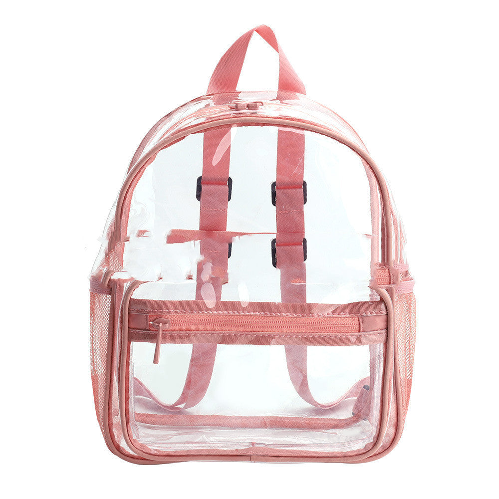Simple Style Student Backpack Travel Business Backpack Pink