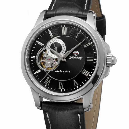 Steel band mechanical watch men's watch automatic men's watch Silver black