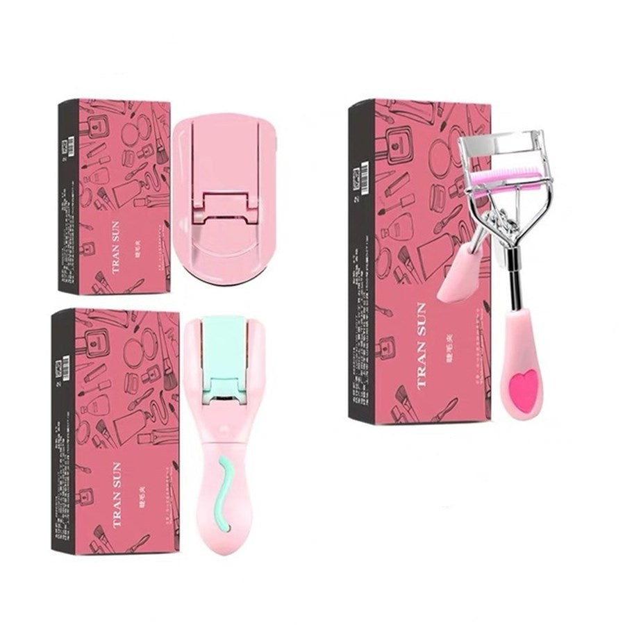 Portable mini eyelash curler Pink 3 single models