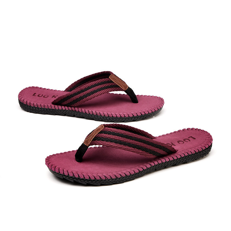4 Colours Beach Sandals Men Shoes Wine Red