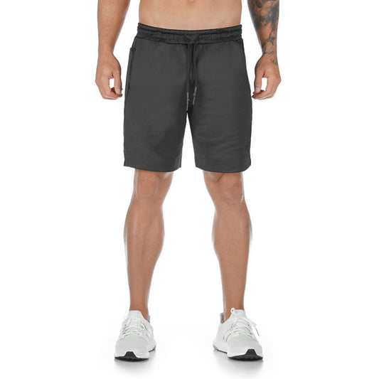 New Muscle Workout Brothers Fitness Shorts Fitness Sports Running Breathable Slim Fit Black Without LOGO