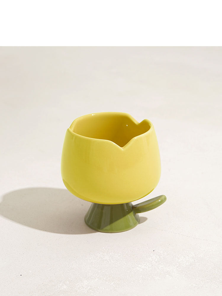 Ceramic flowerpot Yellow