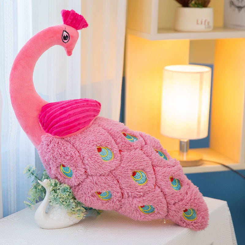 Peacock pillow Pink