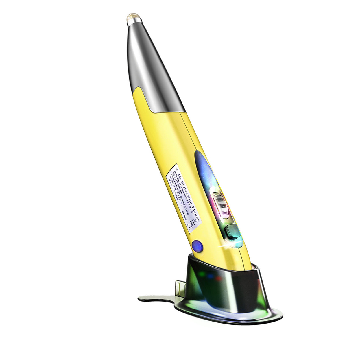 Personalized Creative Vertical Pen Mouse Yellow