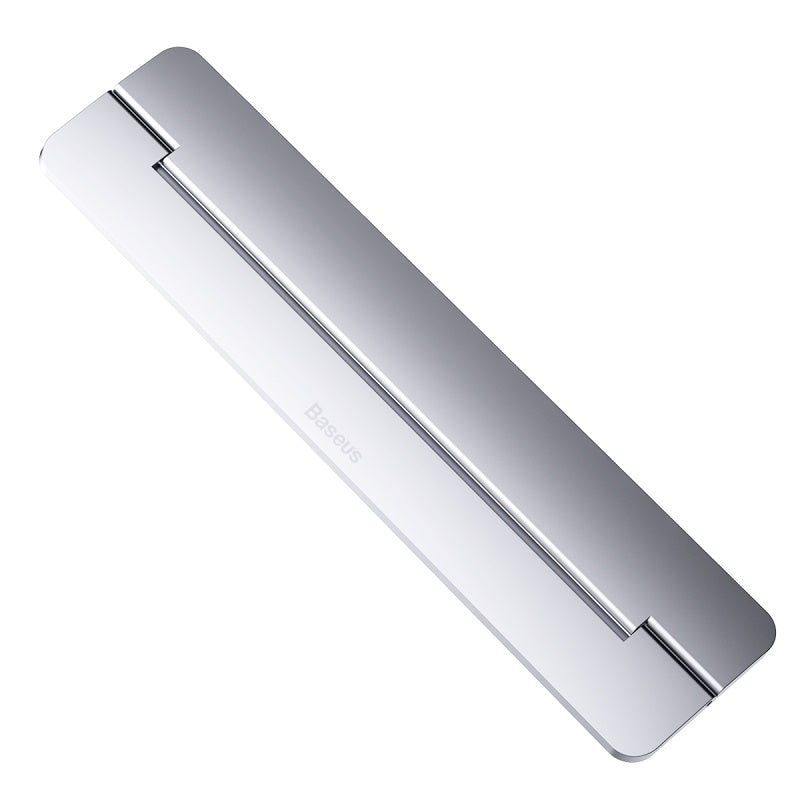 Invisible Paste Portable Foldable Computer Stand Silver