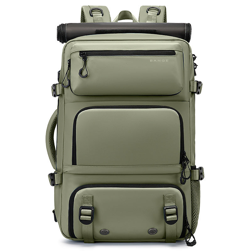 Large Capacity Lightweight Multifunctional Travel Backpack Light Green