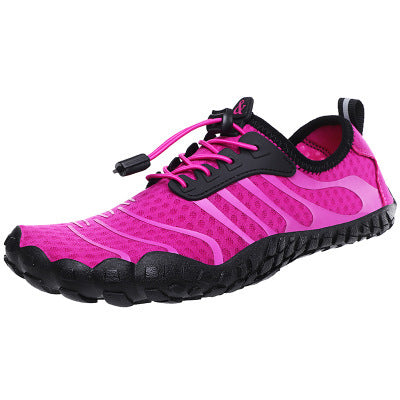 Beautiful upstream shoes men's shoes outdoor wading shoes ladies five-finger beach shoes Purple
