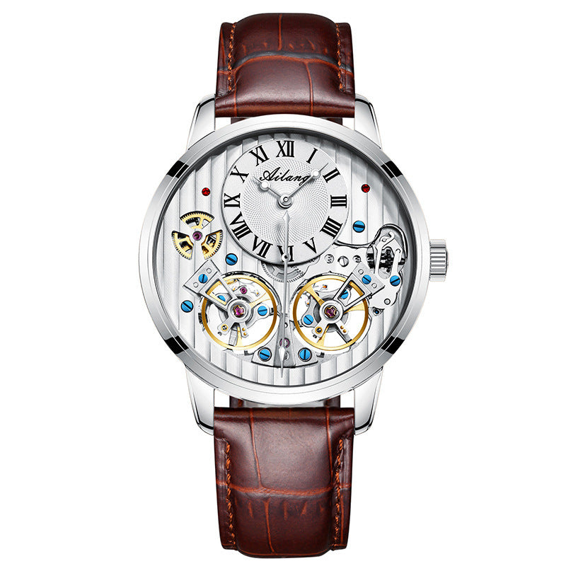 Men's watch automatic mechanical watch White2
