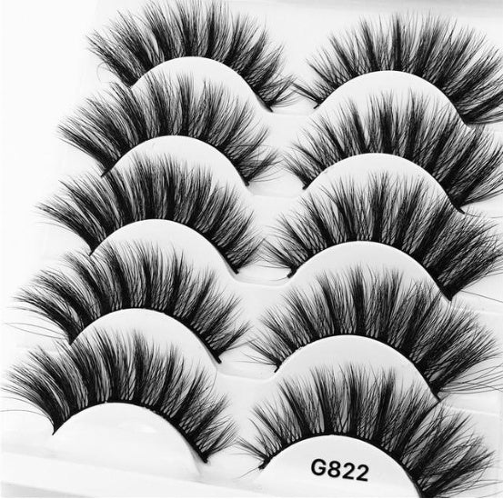 3D mink hair false eyelashes G822