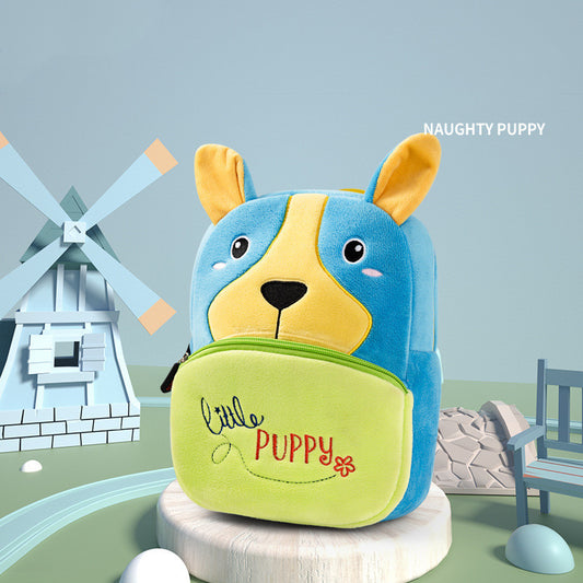Kindergarten Boys And Girls Small Schoolbag Cute Children Backpack Dog