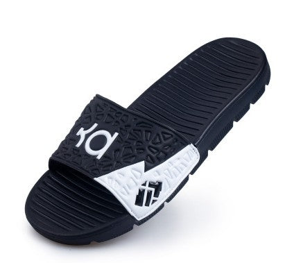 Men CasualToe Sandals Black and white