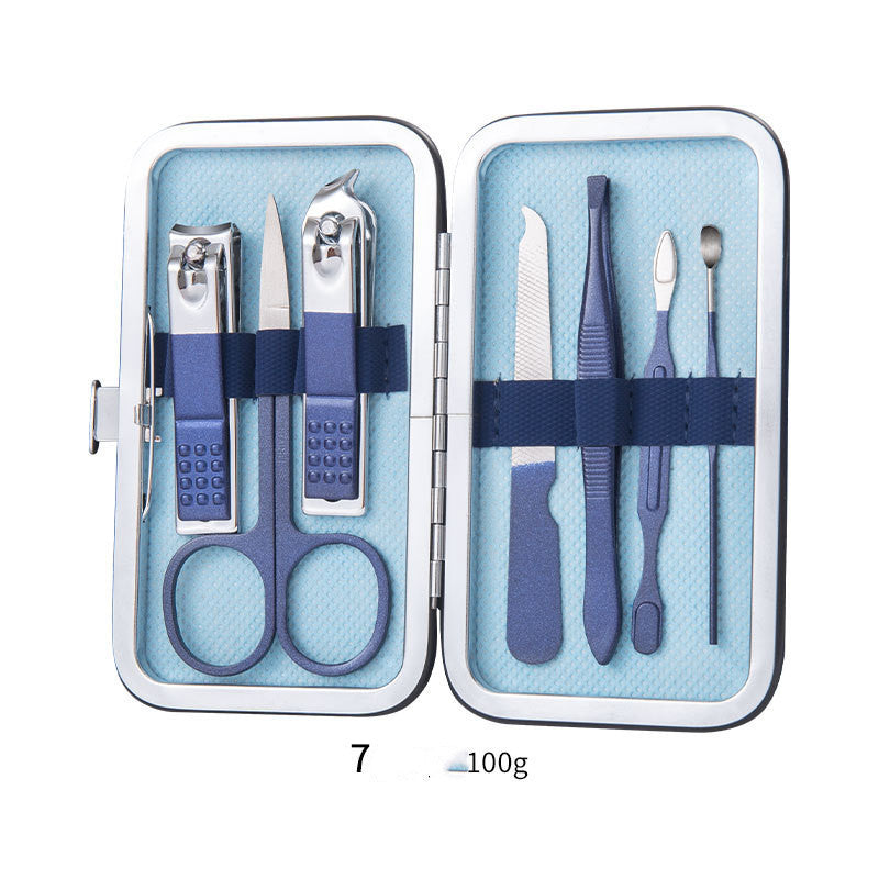 Professional Scissors Nail Clippers Set Ear Spoon Dead Skin Pliers Nail Cutting Pliers Pedicure Knife Nail Groove Trimmers 9 Style