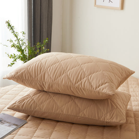 Pillow Protective Cover Pure Cotton Quilted Pillow Case Pillow Core A 48X74CM