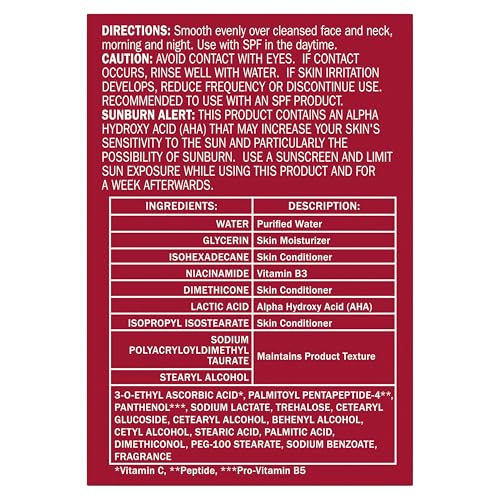 Olay Vitamin C Face Moisturizer, Brightening Cream for Women, Instant Hydration, Evens Tone, Dark Spot & Hyperpigmentation Reduction, Glowing Skin Care - Niaciniamide, Lactic Acid, 1.7 Oz