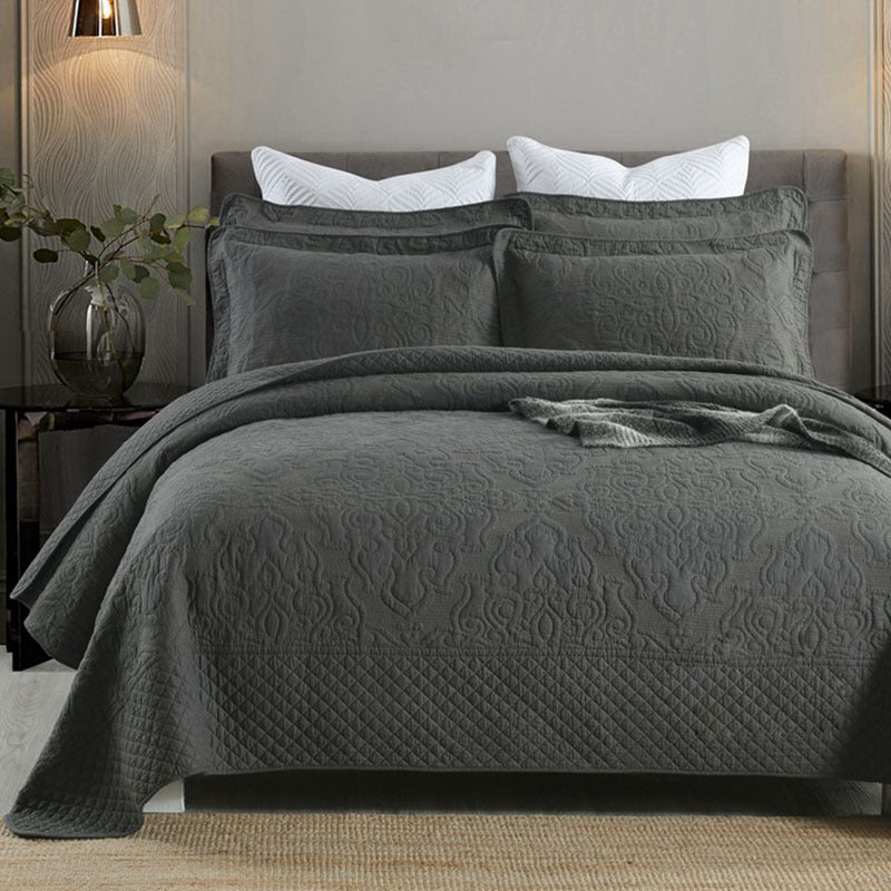Three-piece cotton bed Grey