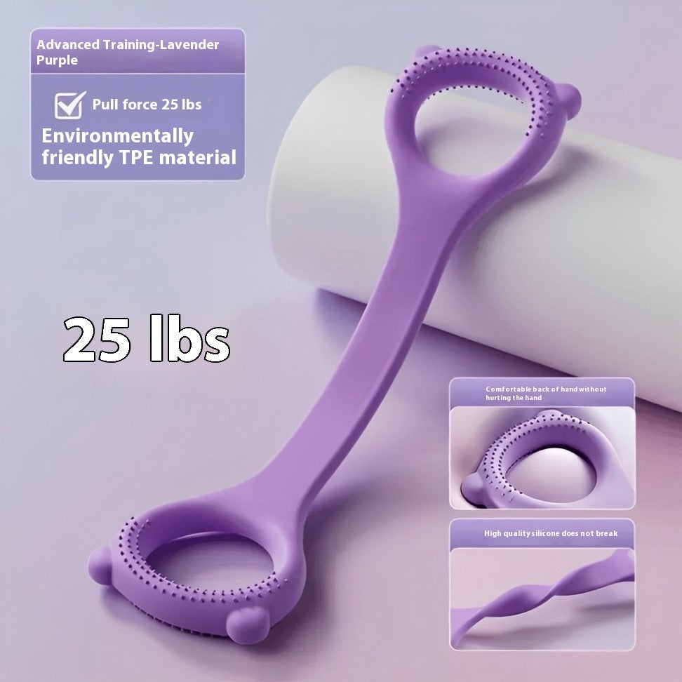 Yoga Elastic Band Eight-character Chest Expander Purple Upgrade 25 Pounds
