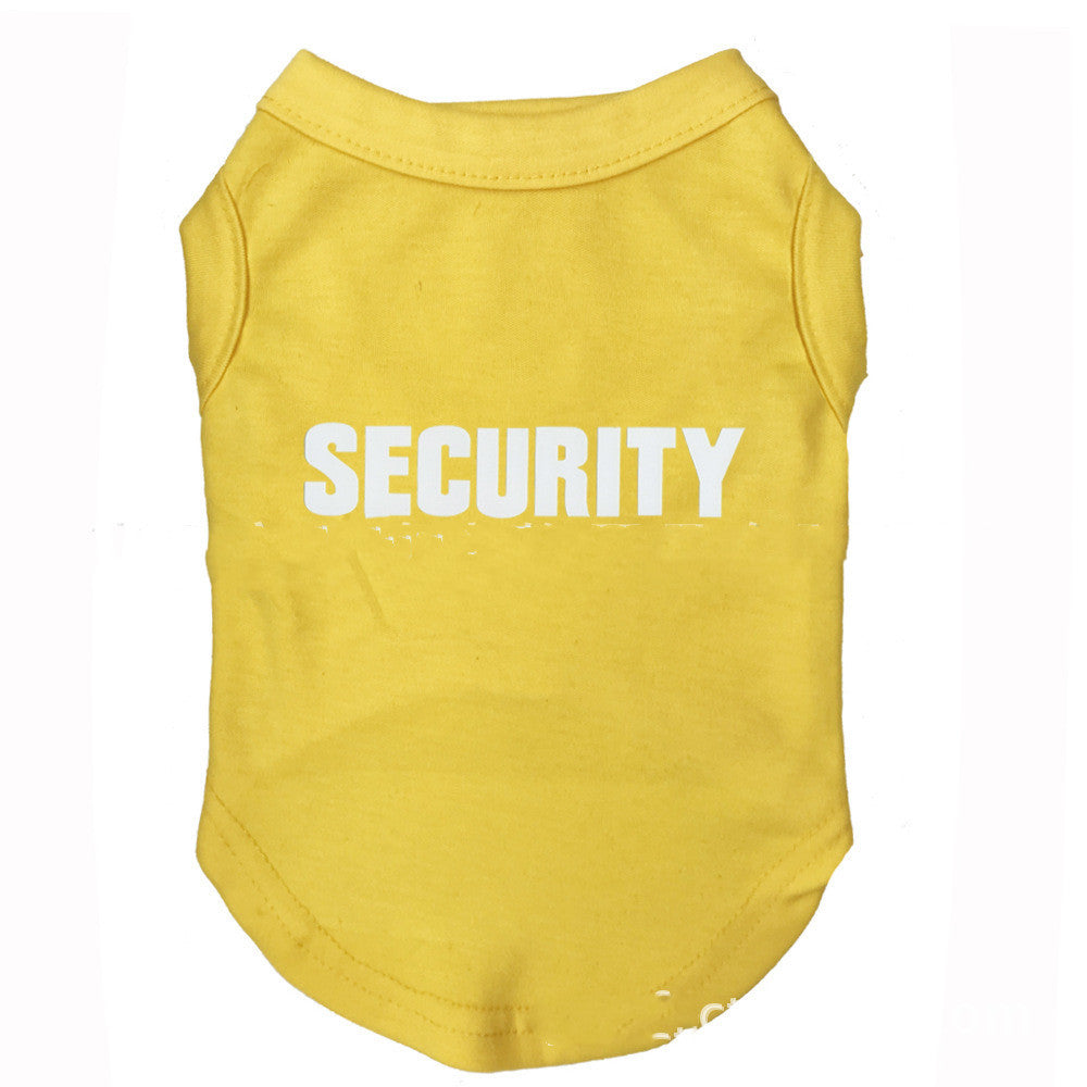 Pet clothing Yellow