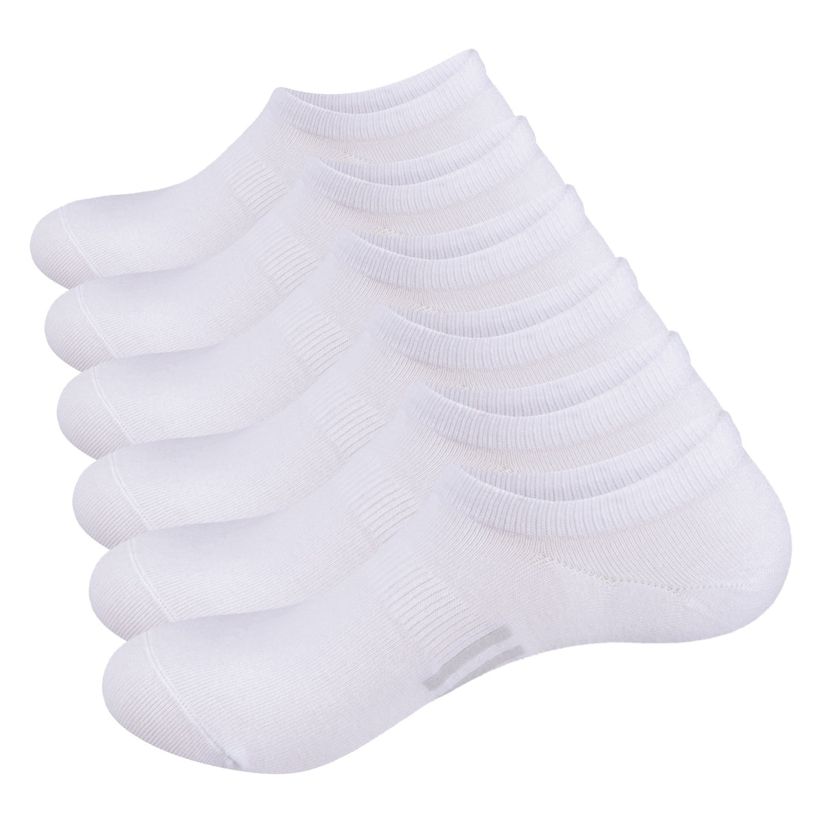 Pure Cotton Breathable Summer Thin Tight Invisible Male Socks White