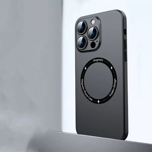 PC Skin Sense Magnetic Suction Phone Case Black