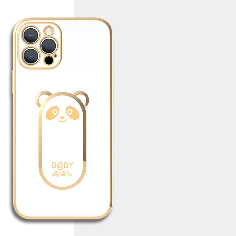 Panda Magnetic Ring Holder Phone Case Cover White