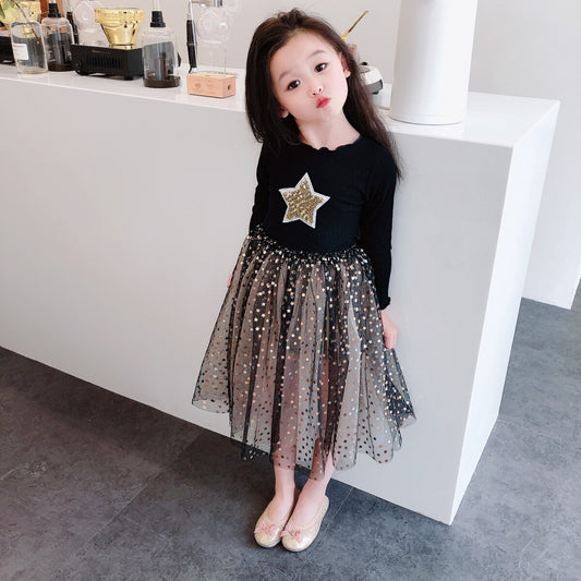 Girls' dresses 01Black Star