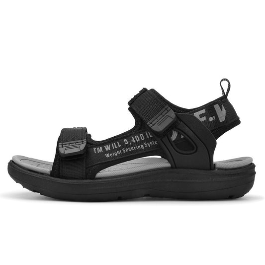 Medium And Big Kids Soft-soled Beach Shoes Black and white