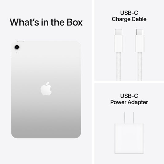 Apple iPad 11-inch: A16 chip, 11-inch Model, Liquid Retina Display, 128GB, Wi-Fi 6, 12MP Front/12MP Back Camera, Touch ID, All-Day Battery Life β Silver