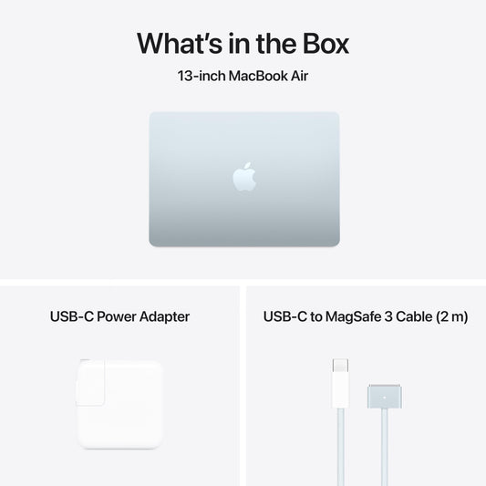 Apple 2025 MacBook Air 13-inch Laptop with M4 chip: Built for Apple Intelligence, 13.6-inch Liquid Retina Display, 16GB Unified Memory, 256GB SSD Storage, 12MP Center Stage Camera, Touch ID; Sky Blue