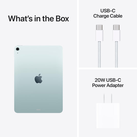 Apple iPad Air 11-inch with M3 chip Built for Apple Intelligence, Liquid Retina Display, 256GB, 12MP Front/Back Camera, Wi-Fi 6E, Touch ID, All-Day Battery Life β Blue